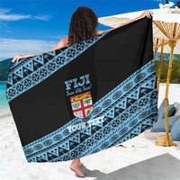Fiji Rugby 2025 Custom Sarong Fijian Tapa Toso Viti Toso - Black