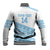 Fiji Rugby 2025 Custom Baseball Jacket Fijian Tapa Toso Viti Toso - White