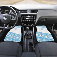 Fiji Rugby 2025 Custom Car Mats Fijian Tapa Toso Viti Toso - White
