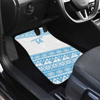 Fiji Rugby 2025 Custom Car Mats Fijian Tapa Toso Viti Toso - White