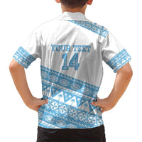 Fiji Rugby 2025 Custom Family Matching Summer Maxi Dress and Hawaiian Shirt Fijian Tapa Toso Viti Toso - White