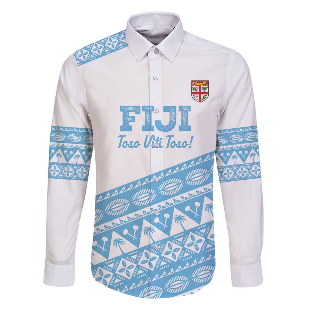 Fiji Rugby 2025 Custom Family Matching Summer Maxi Dress and Hawaiian Shirt Fijian Tapa Toso Viti Toso - White