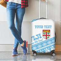 Fiji Rugby 2025 Custom Luggage Cover Fijian Tapa Toso Viti Toso - White
