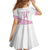 Fiji Rugby 2025 Custom Family Matching Off Shoulder Short Dress and Hawaiian Shirt Fijian Tapa Toso Viti Toso - Pink
