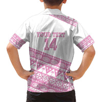 Fiji Rugby 2025 Custom Hawaiian Shirt Fijian Tapa Toso Viti Toso - Pink