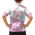 Fiji Rugby 2025 Custom Kid Hawaiian Shirt Fijian Tapa Toso Viti Toso - Pink