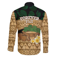 Bula Fiji Kava Bowl Family Matching Mermaid Dress and Hawaiian Shirt Fijian Tapa Cloth Vintage Vibe