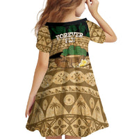 Bula Fiji Kava Bowl Family Matching Summer Maxi Dress and Hawaiian Shirt Fijian Tapa Cloth Vintage Vibe