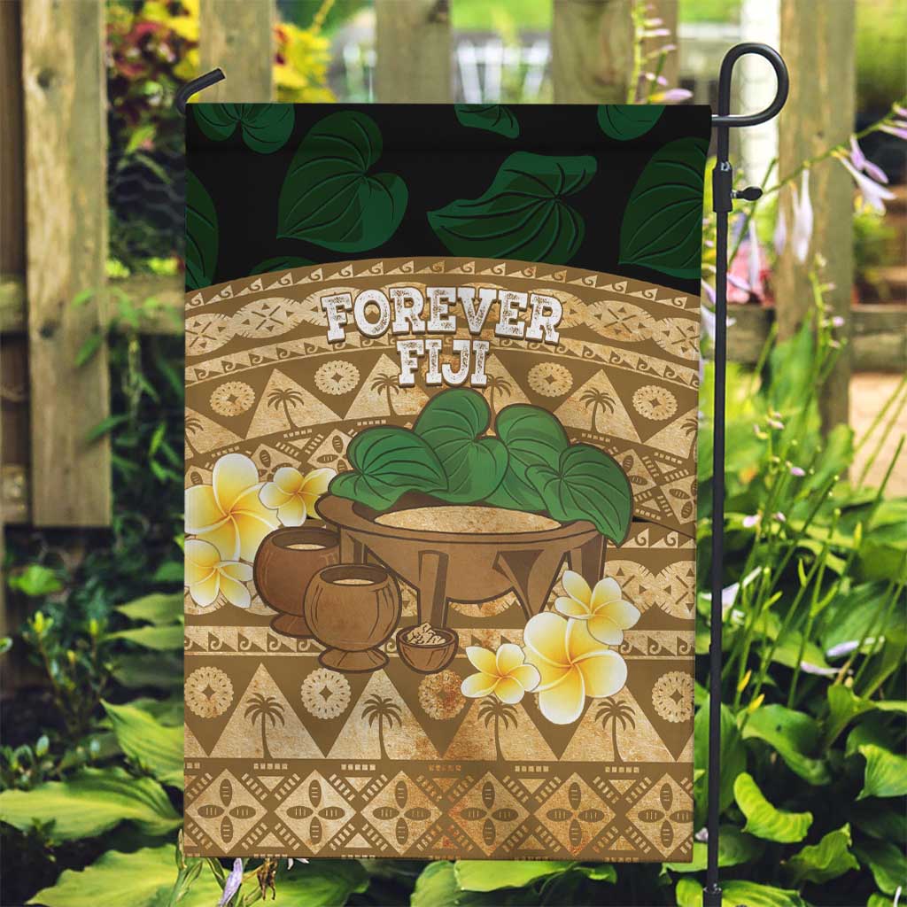 Bula Fiji Kava Bowl Garden Flag Fijian Tapa Cloth Vintage Vibe