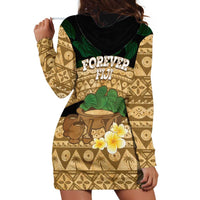 Bula Fiji Kava Bowl Hoodie Dress Fijian Tapa Cloth Vintage Vibe