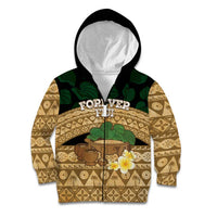 Bula Fiji Kava Bowl Kid Hoodie Fijian Tapa Cloth Vintage Vibe