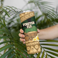 Bula Fiji Kava Bowl Skinny Tumbler Fijian Tapa Cloth Vintage Vibe