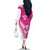 New Zealand Silver Fern Rugby Custom Family Matching Off The Shoulder Long Sleeve Dress and Hawaiian Shirt Go All Black Maori Pink Version