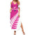 New Zealand Silver Fern Rugby Custom Family Matching Summer Maxi Dress and Hawaiian Shirt Go All Black Maori Pink Version