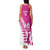 New Zealand Silver Fern Rugby Custom Family Matching Tank Maxi Dress and Hawaiian Shirt Go All Black Maori Pink Version