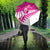New Zealand Silver Fern Rugby Custom Umbrella Go All Black Maori Pink Version - Polynesian Pride
