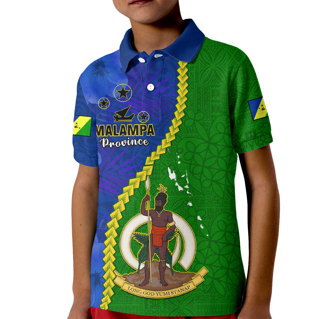 Vanuatu Malampa Province Kid Polo Shirt Turtle Sand Drawing Unique Tapa Pattern LT14 Kid Green - Polynesian Pride