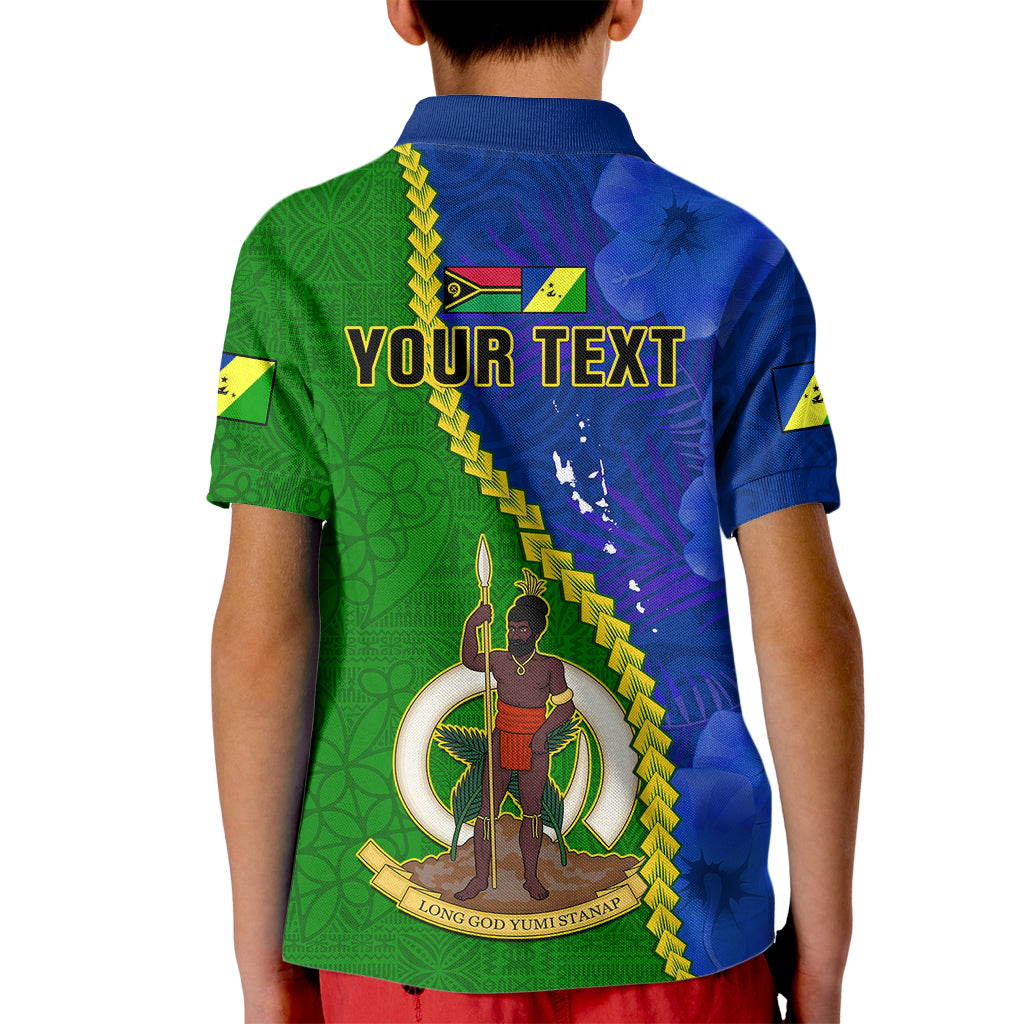 Personalised Vanuatu Malampa Province Kid Polo Shirt Turtle Sand Drawing Unique Tapa Pattern LT14 - Polynesian Pride
