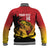Custom Papua New Guinea Cricket Baseball Jacket PNG Barramundis - Polynesian Pride