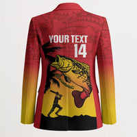 Custom Papua New Guinea Cricket Blazer PNG Barramundis LT14 - Polynesian Pride