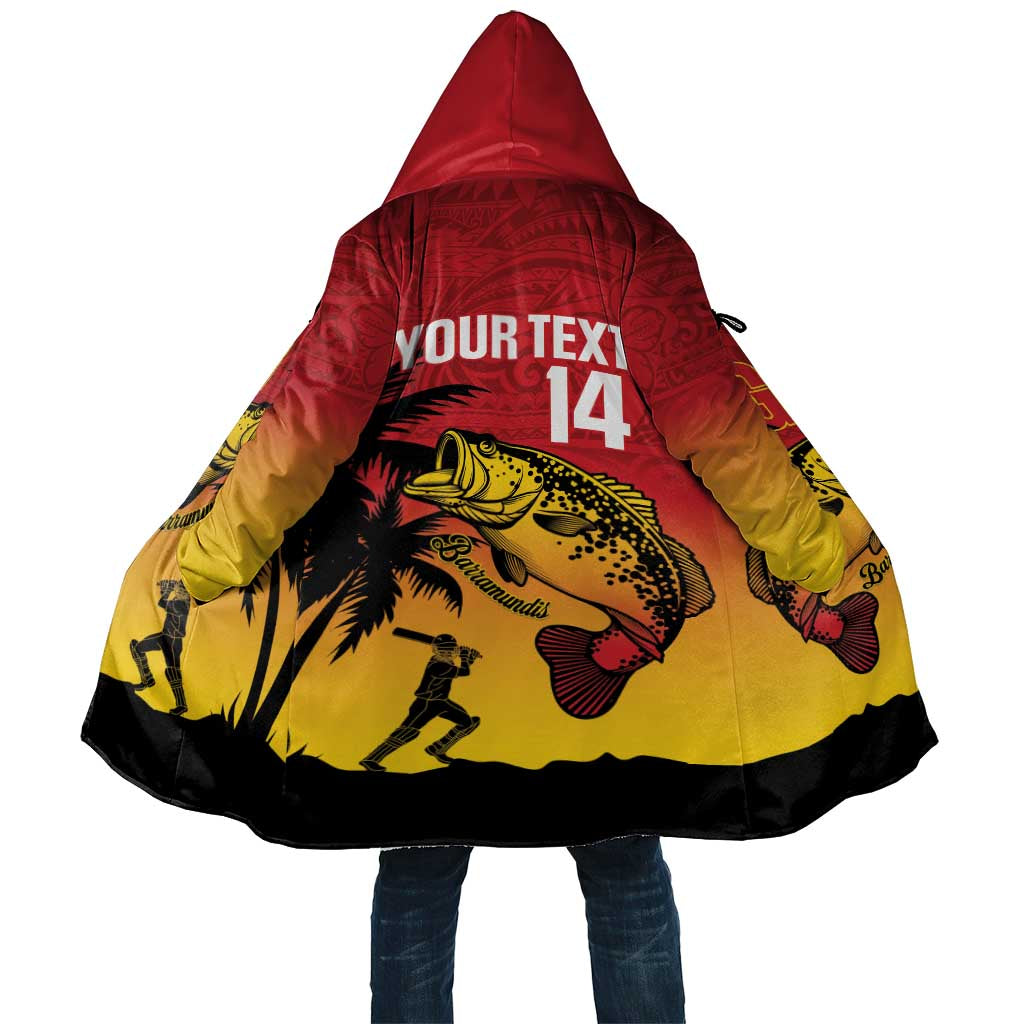 Custom Papua New Guinea Cricket Cloak PNG Barramundis - Polynesian Pride