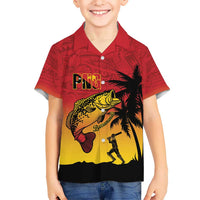 Custom Papua New Guinea Cricket Hawaiian Shirt PNG Barramundis LT14 - Polynesian Pride