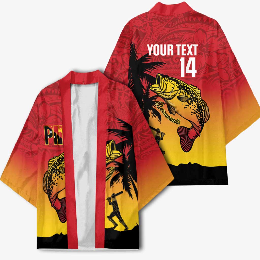 Custom Papua New Guinea Cricket Kimono PNG Barramundis - Polynesian Pride