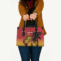 Custom Papua New Guinea Cricket Leather Bag PNG Barramundis - Polynesian Pride
