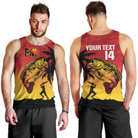Custom Papua New Guinea Cricket Men Tank Top PNG Barramundis - Polynesian Pride