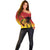 Custom Papua New Guinea Cricket Off Shoulder Sweater PNG Barramundis - Polynesian Pride