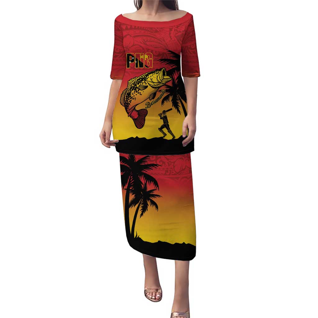 Custom Papua New Guinea Cricket Puletasi PNG Barramundis - Polynesian Pride