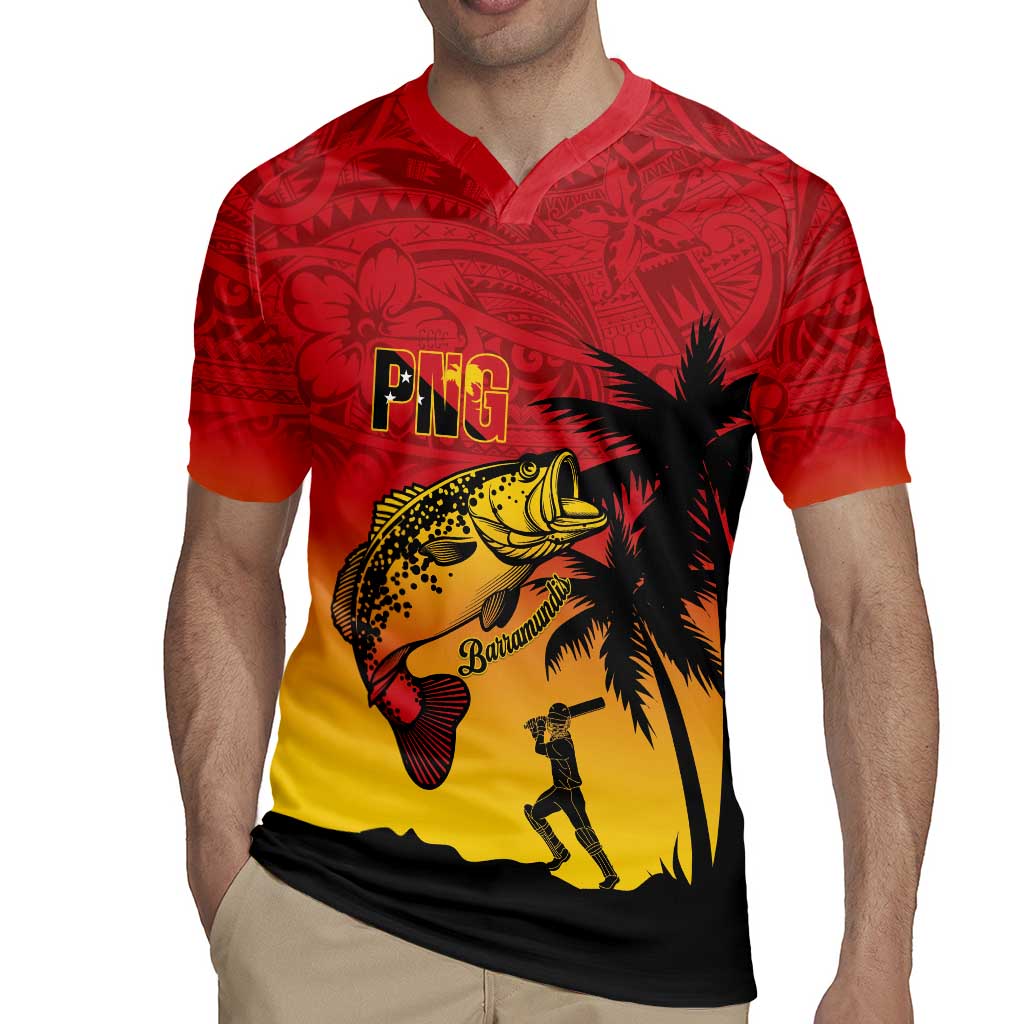 Custom Papua New Guinea Cricket Rugby Jersey PNG Barramundis - Polynesian Pride