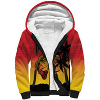 Custom Papua New Guinea Cricket Sherpa Hoodie PNG Barramundis - Polynesian Pride