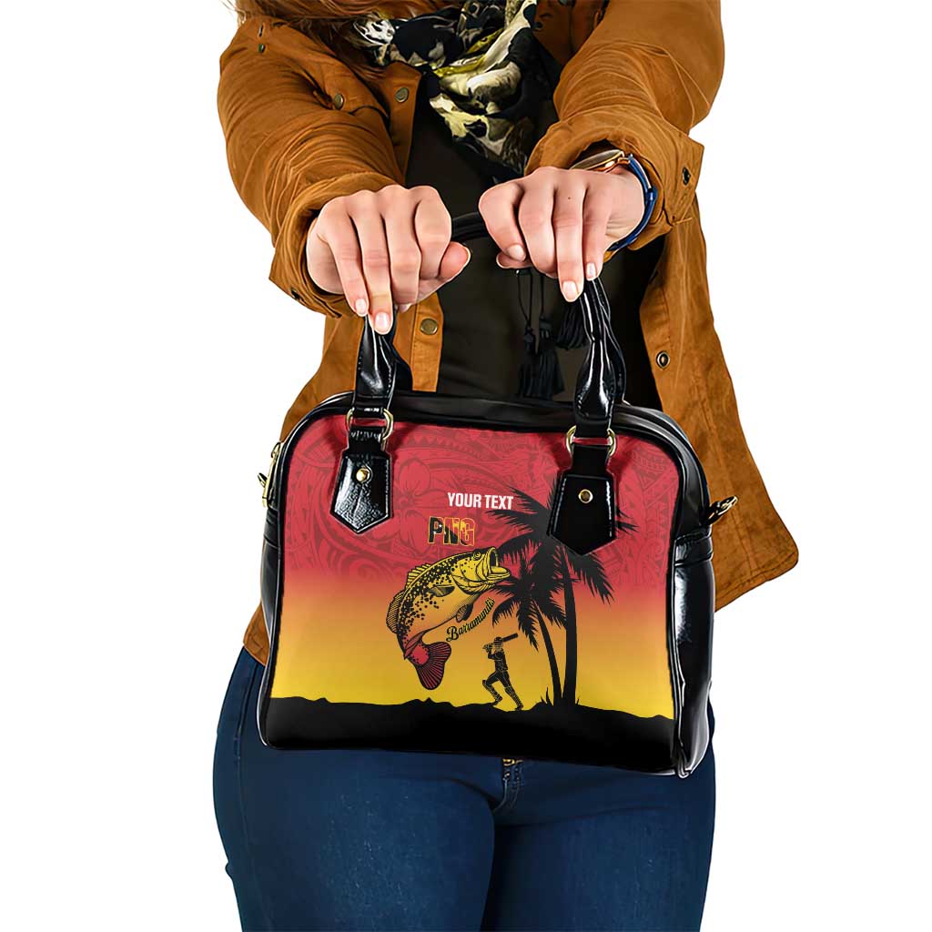 Custom Papua New Guinea Cricket Shoulder Handbag PNG Barramundis LT14 One Size Red - Polynesian Pride