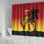 Custom Papua New Guinea Cricket Shower Curtain PNG Barramundis - Polynesian Pride