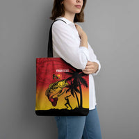 Custom Papua New Guinea Cricket Tote Bag PNG Barramundis LT14 - Polynesian Pride