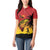 Custom Papua New Guinea Cricket Women Polo Shirt PNG Barramundis - Polynesian Pride