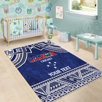 Custom Samoa Cricket Area Rug Go Champions Samoan - Polynesian Pride