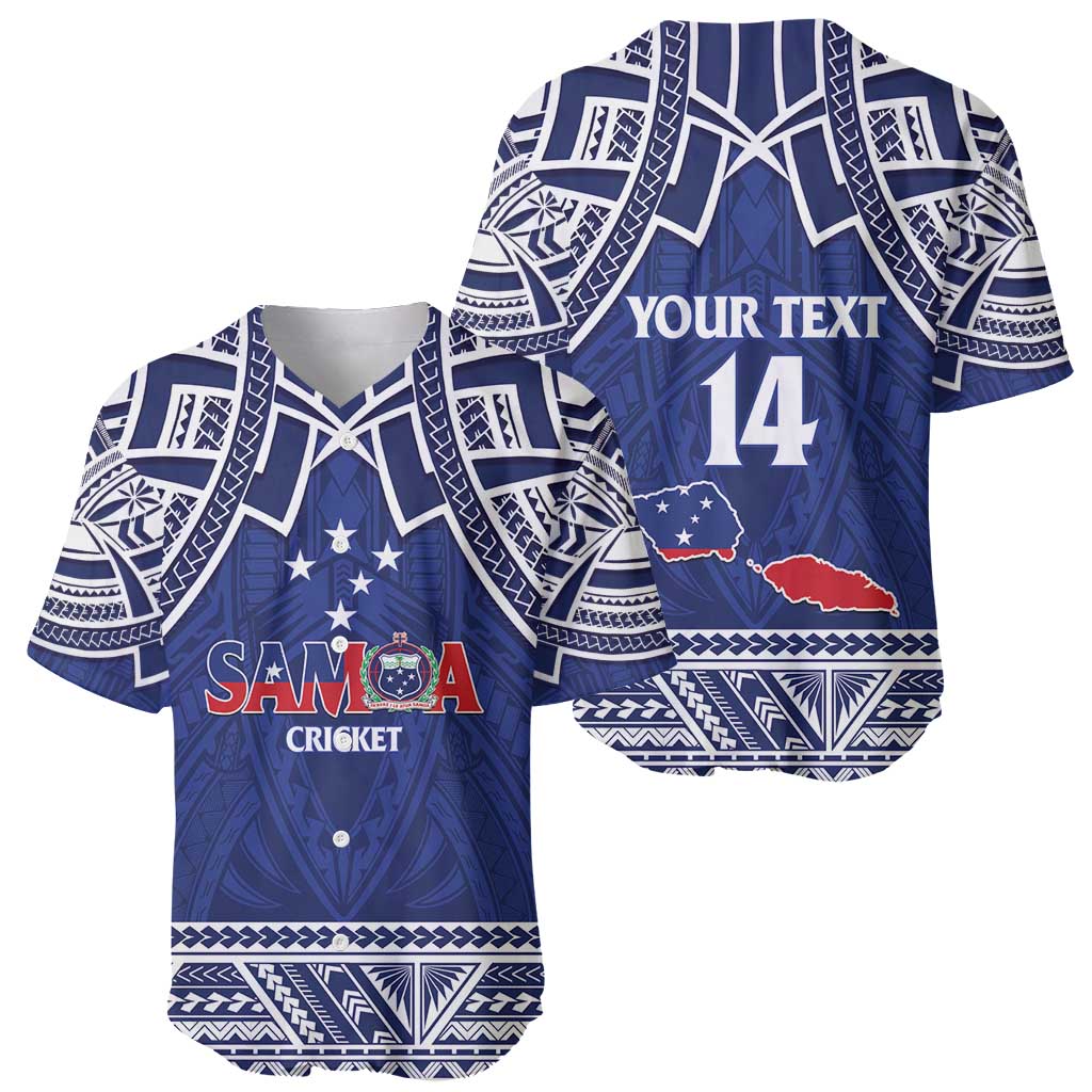 Custom Samoa Cricket Baseball Jersey Go Champions Samoan - Polynesian Pride