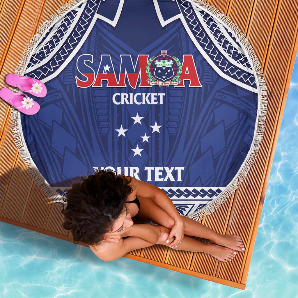 Custom Samoa Cricket Beach Blanket Go Champions Samoan - Polynesian Pride