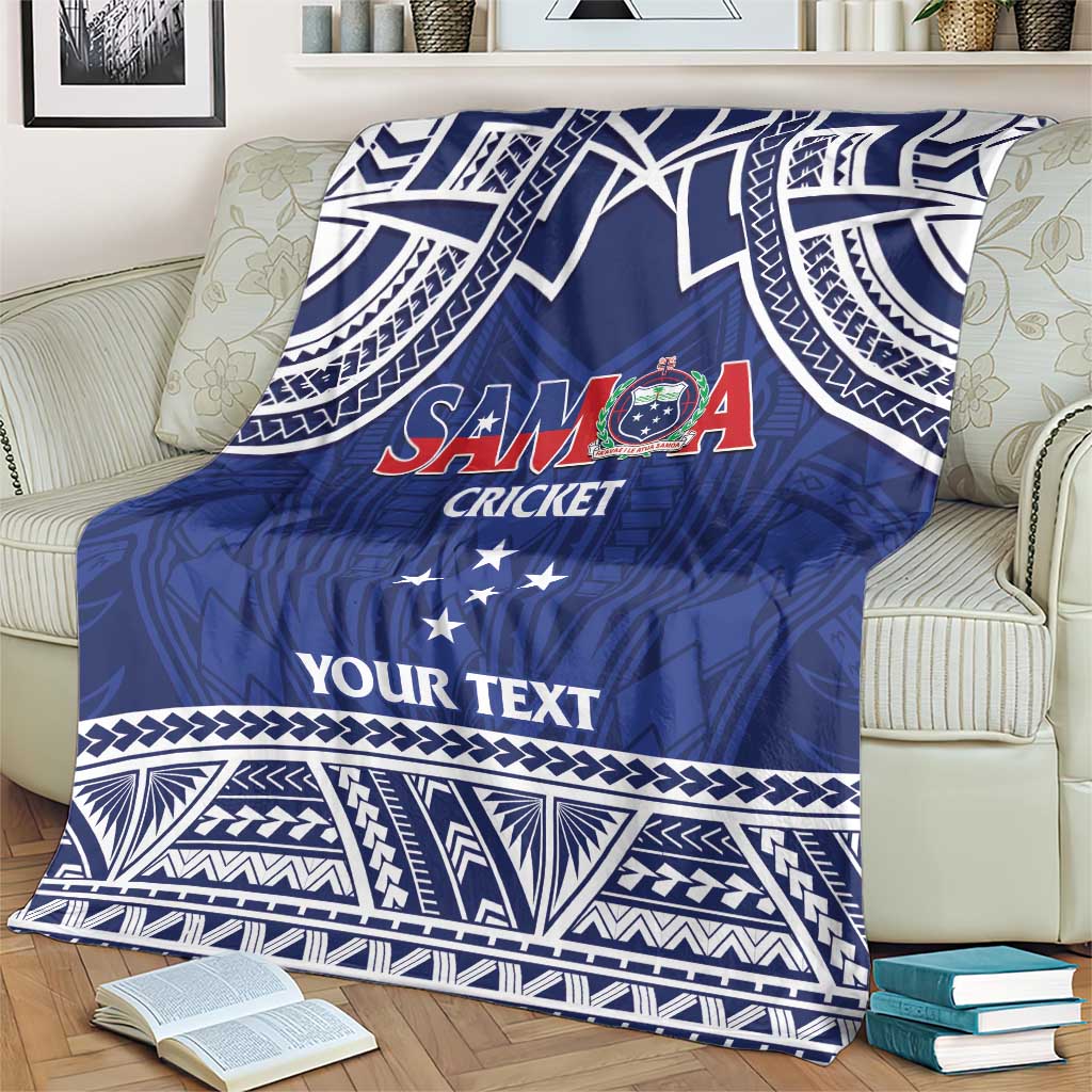 Custom Samoa Cricket Blanket Go Champions Samoan - Polynesian Pride