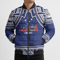 Custom Samoa Cricket Bomber Puffer Jacket Go Champions Samoan - Polynesian Pride