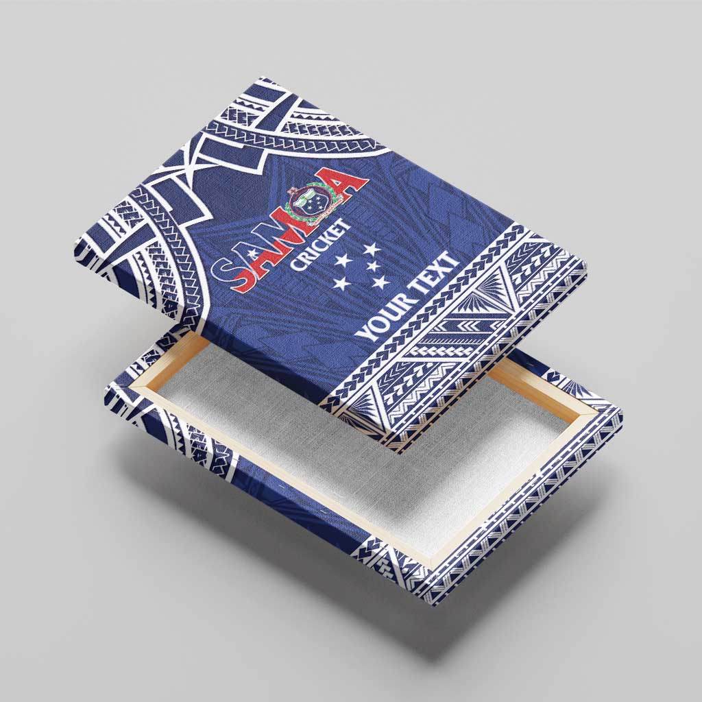 Custom Samoa Cricket Canvas Wall Art Go Champions Samoan - Polynesian Pride