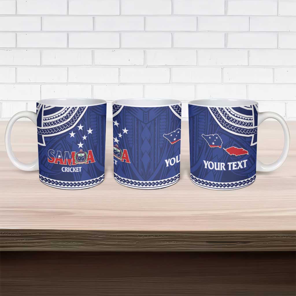 Custom Samoa Cricket Ceramic Mug Go Champions Samoan - Polynesian Pride