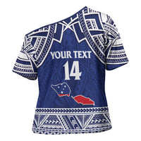Custom Samoa Cricket Cross Shoulder Shirt Go Champions Samoan - Polynesian Pride