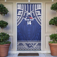 Custom Samoa Cricket Door Cover Go Champions Samoan - Polynesian Pride