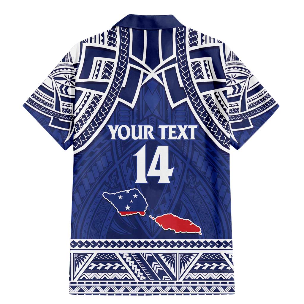 Custom Samoa Cricket Family Matching Mermaid Dress and Hawaiian Shirt Go Champions Samoan - Polynesian Pride