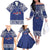 Custom Samoa Cricket Family Matching Off The Shoulder Long Sleeve Dress and Hawaiian Shirt Go Champions Samoan - Polynesian Pride
