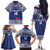 Custom Samoa Cricket Family Matching Off The Shoulder Long Sleeve Dress and Hawaiian Shirt Go Champions Samoan - Polynesian Pride