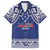 Custom Samoa Cricket Family Matching Off The Shoulder Long Sleeve Dress and Hawaiian Shirt Go Champions Samoan - Polynesian Pride